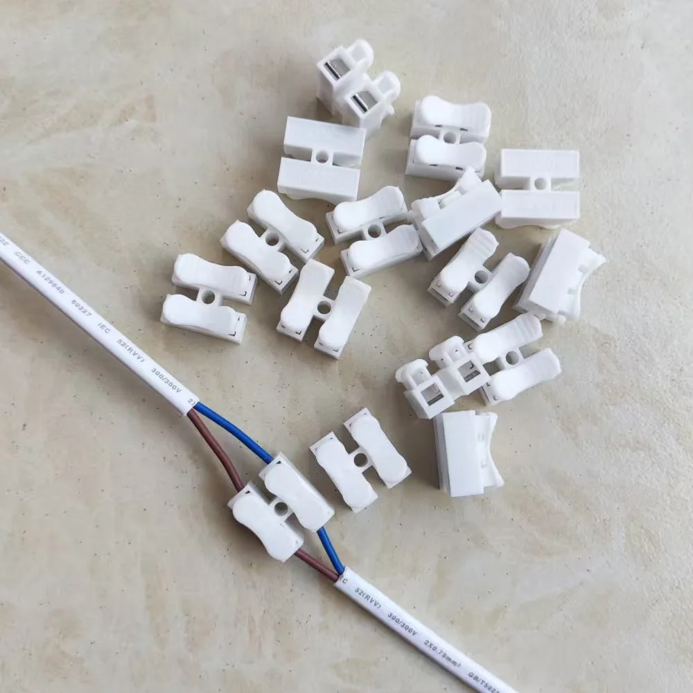 CH-2 Pure Copper Wire Terminal Quick Two-Position Press Type Wire Clamp And Merging Device for Efficient Wiring Artifacts
