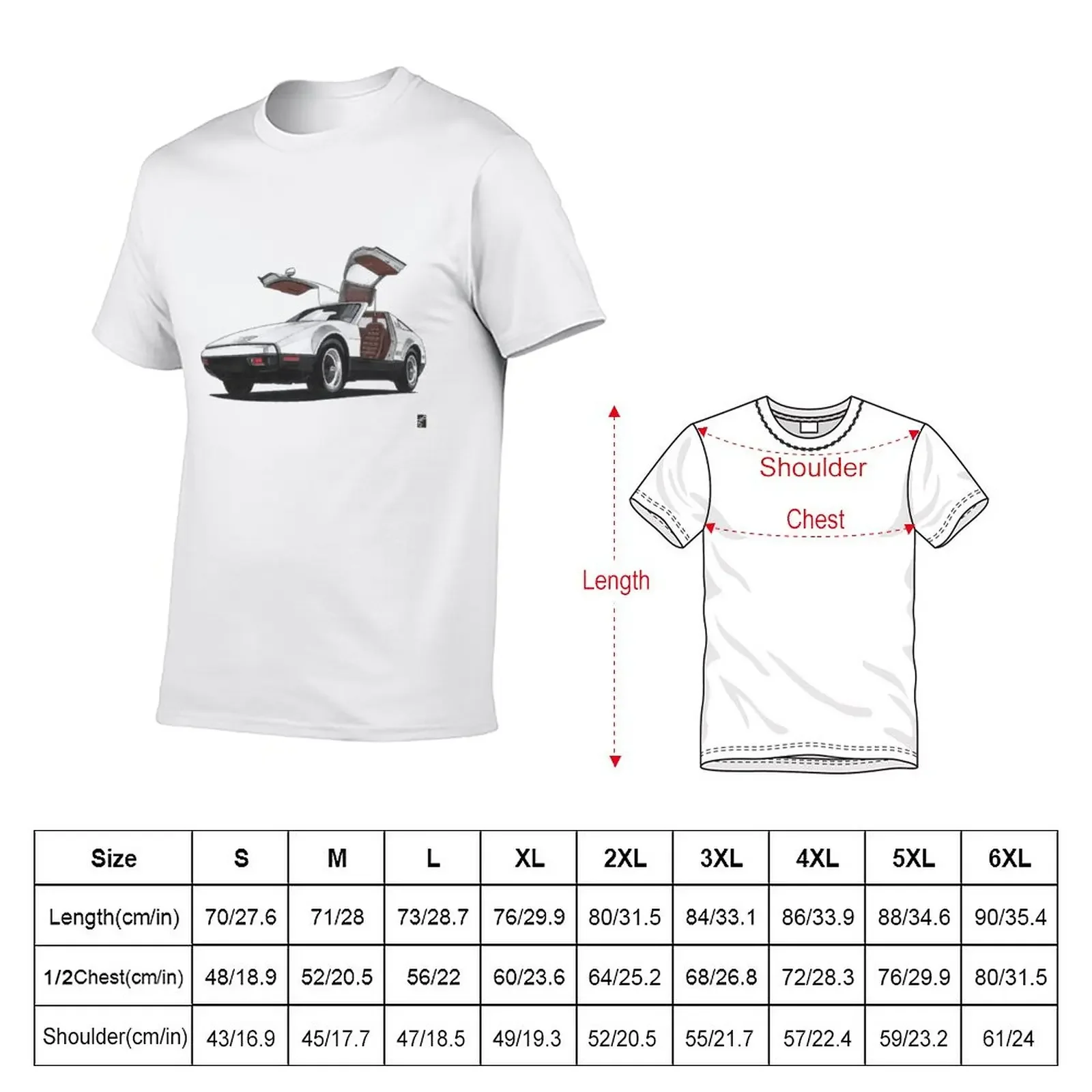 New Geo3Doodles Bricklin SV1 Doodle T-Shirt man clothes oversized customs design your own t shirt men