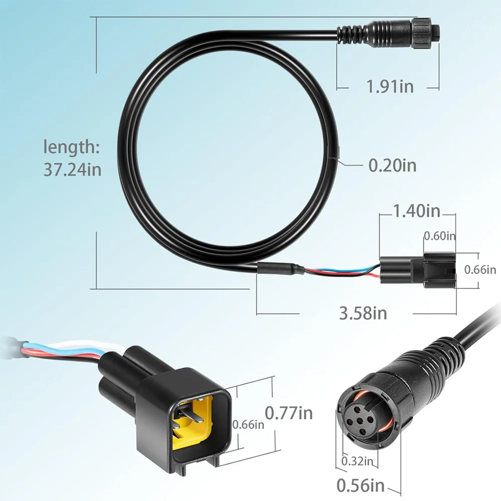 Replacement for 010-12770-00 Adapter Cable for Yamaha Engine Bus Compatible with J1939 Equipped GPSMAP 1000 700 7000 8000 900 Ch