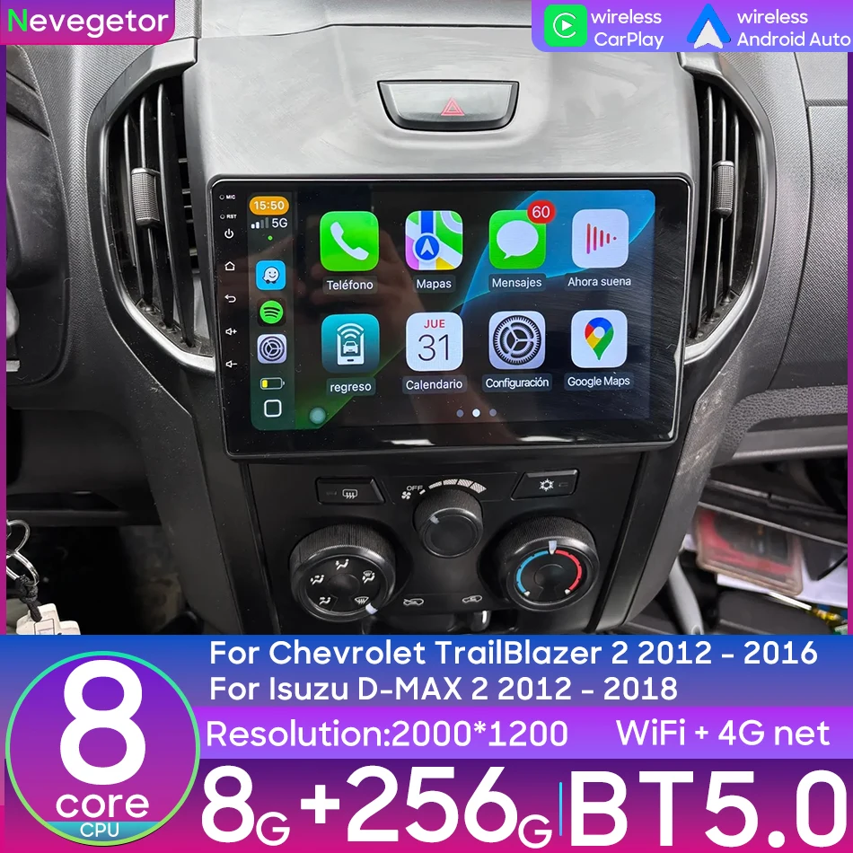Android Car Multimedia Player Head Unit for Chevrolet TrailBlazer 2 2012 - 2016 for Isuzu D MAX 2 2012 - 2018 with CarPlay Auto