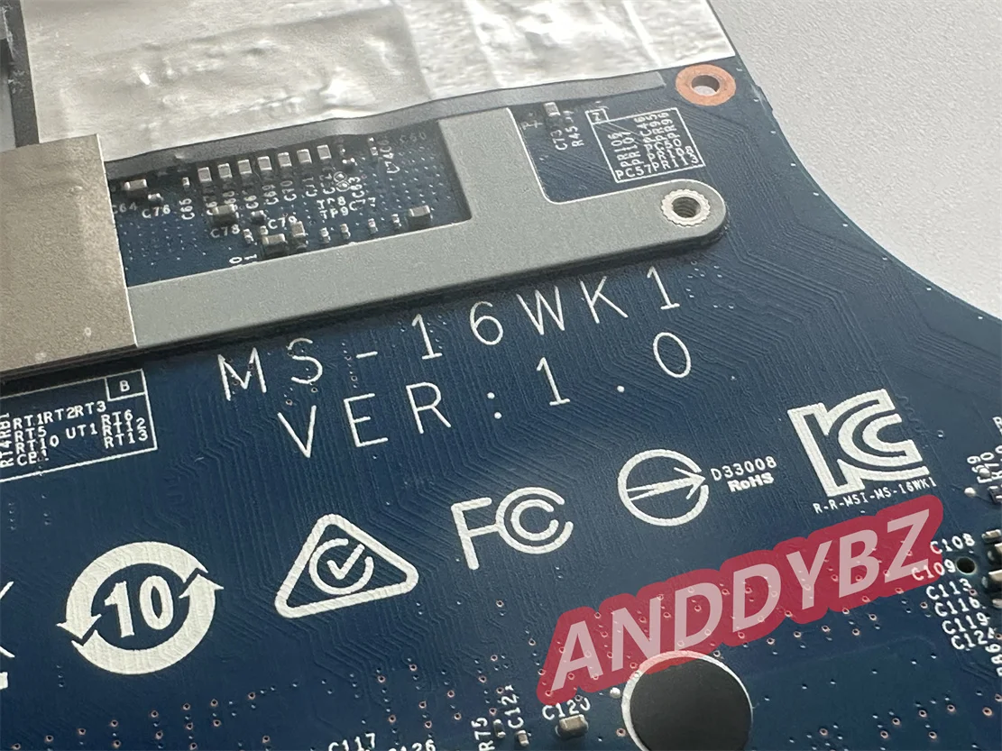 Original FOR MSI BRAVO 15 A4DDR MS-16WK MS-16WK1 Laptop Motherboard R5-4600H  RX5500M/V4G Works Perfectly