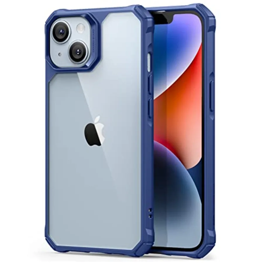 

for iPhone 14/iPhone 13 Case, Military-Grade Protection with Shock-Absorbing Corners, Scratch-Resistant and Anti-Yellowing Acry