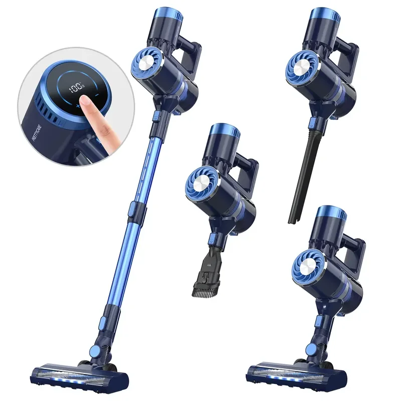 PRETTYCARE P3 Updated Stick Lightweight Bagless Hotel Use HEPA Filter Cyclone Technology Household Cordless Vacuum Cleaner view 2