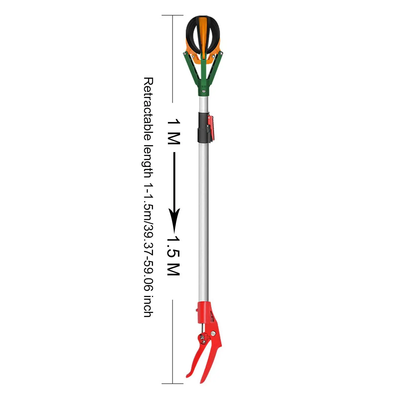 Fruit Picker Pole multifunzione a lunga portata telescopica professionale raccoglitrice di frutta per ottenere frutta Guavas pere Mango limone