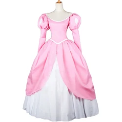 New Arrival Anime Mermaid Cosplay Ariel Costume Adult Women Elegant Pink Dress Princess Carnival Christmas For Girl
