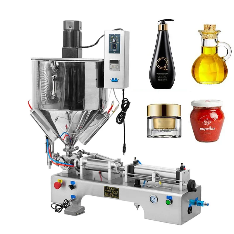 

Наполнительная машина PBOBP Поршневой тип из нержавеющей стали Пневматическая нагревательная и перемешивающая машина для наполнения 220 В/110 В