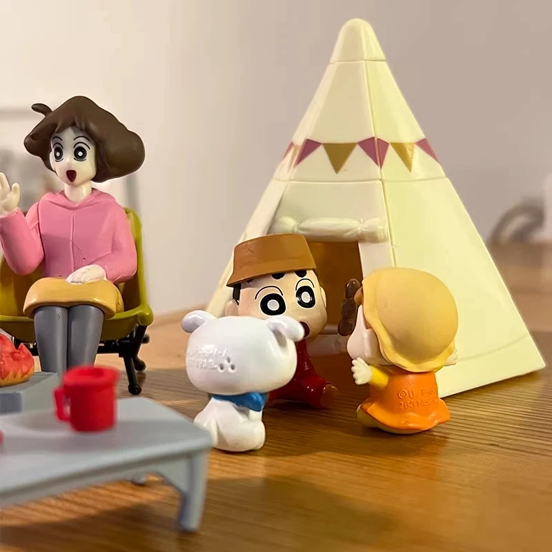 In Stock Xiaoxin Family Camping Series Blind Box Mini Action Figures Model Cute Cartoon Dolls Scene Decoration Toy Gift For Fans - view 6