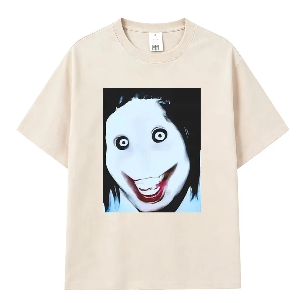 Jeff The Killer Graphic T-shirt Creepypasta Horror Funny Meme T Shirts Men Women Casual Oversized T-shirts Unisex Short Sleeve