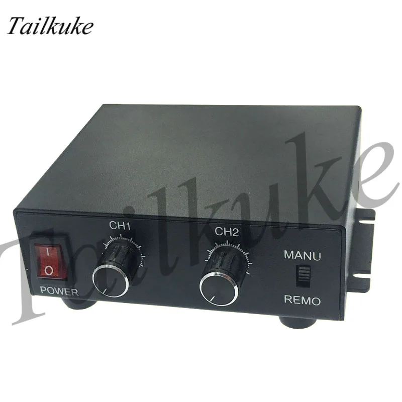 

One Drag Two Dual-channel Light Source Dimming Controller Two Output Adjustable External Trigger Strobe Power Supply