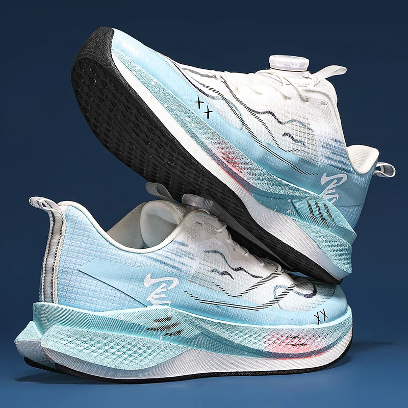Fashion Men Running Shoes Lig - Breathable Mesh Athletic Shoes ulasan dan harga
