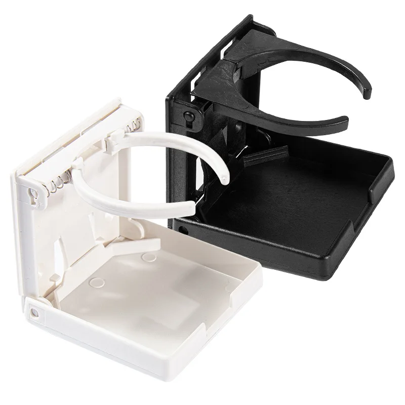Foldable Cup Holder for Car Boat Yacht RV- Adjustable Hidden Drink Mount Caddy, Universal Vehicle Drink Holder Bracket Organizer