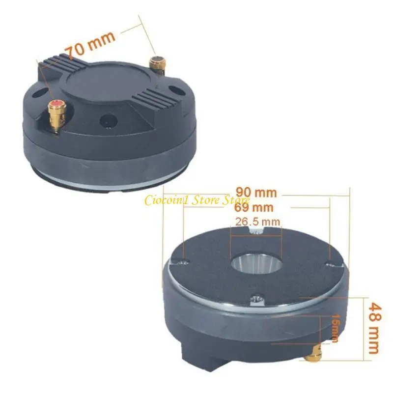 8 Ohm Professionelle Hornlautsprecher Hochtöner Aluminium Akustik-Horn-Treiber Hochton-Tweeter-Ersatzkopf – Detail 10