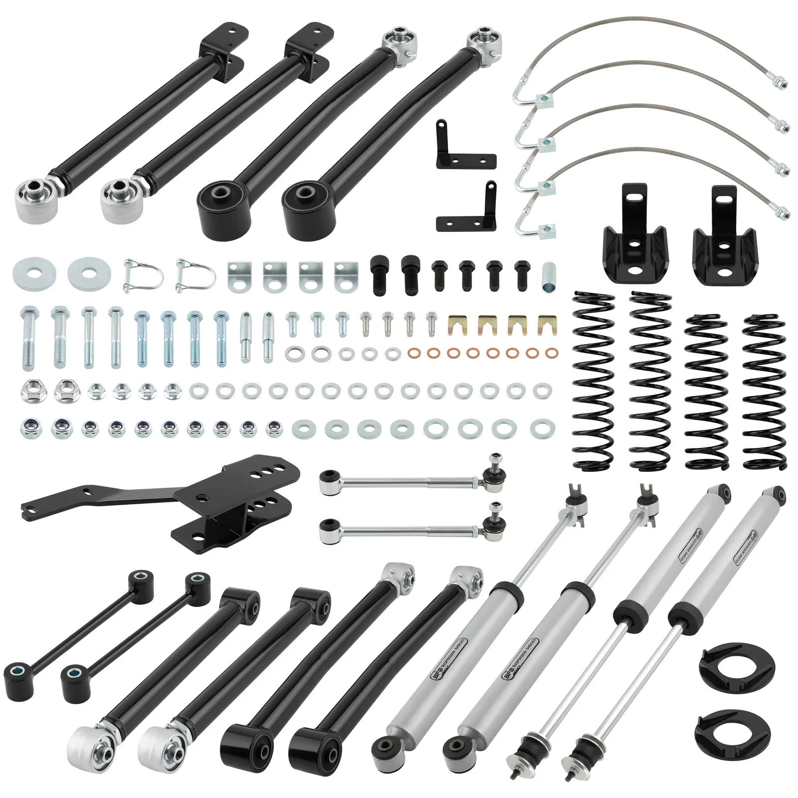 4in Lift Kit with Sway-bar Links for Jeep Wrangler JKU 4-Door 2007-2018