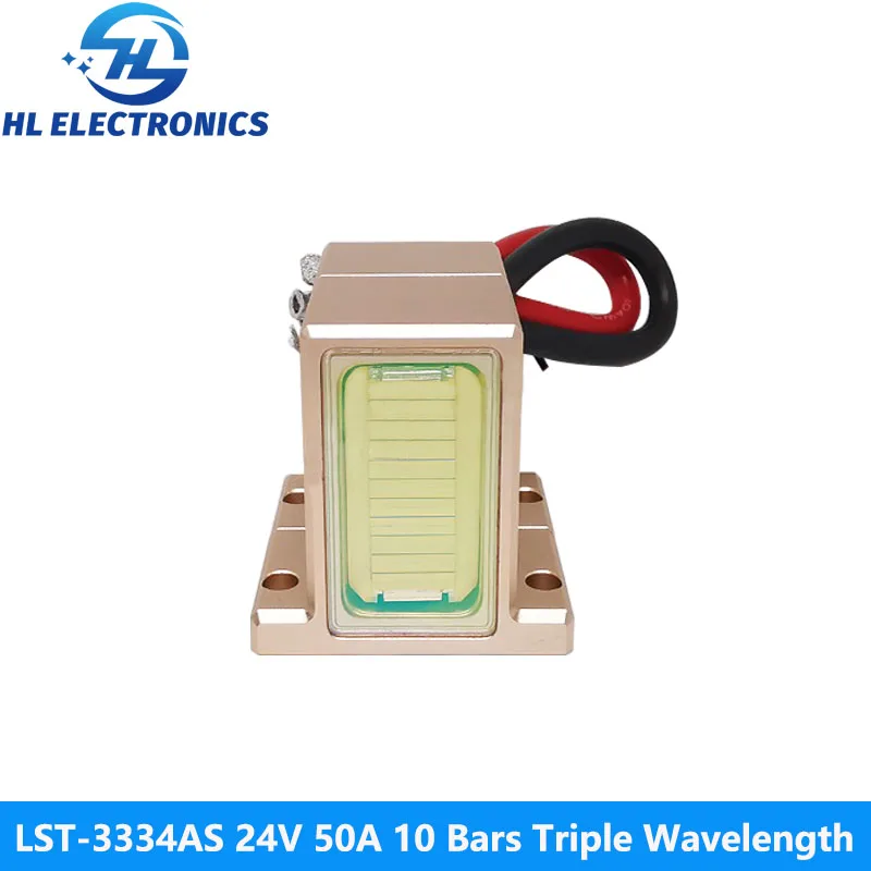 LST-3334AS1 24V 50A 10Bars 500W Triple Wavelength 808nm 755nm 1064nm Laser Stack for Hair Removal