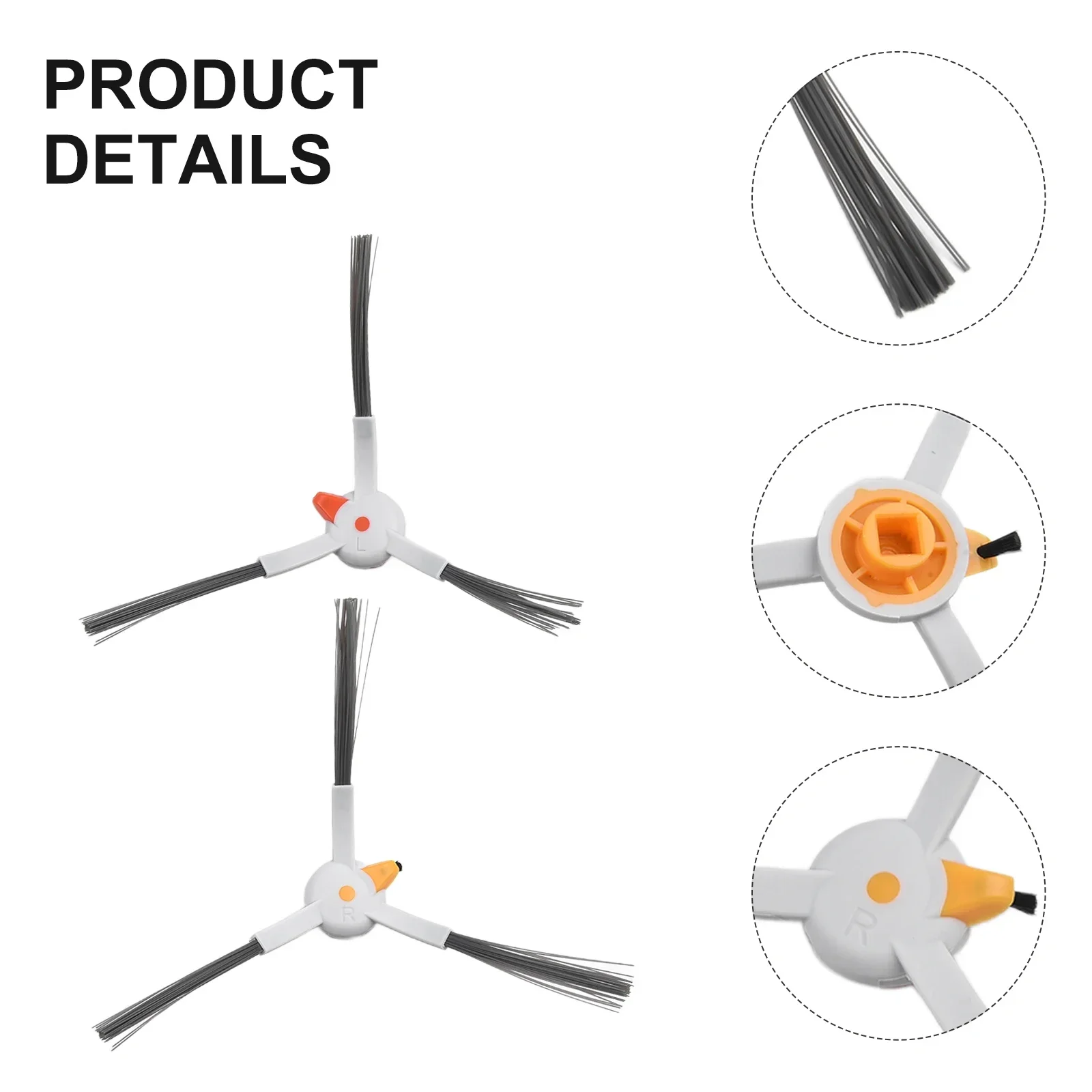 6 sztuk szczotka boczna odkurzacza do inteligentnego robota czyszczącego ABIR X6 X8 do odkurzacza AlfawiseV10/JS35 wymień