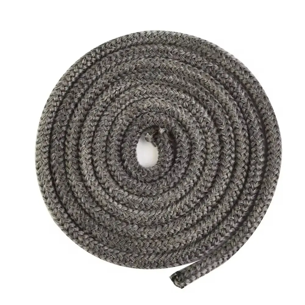 1Pcs 6/8/10/12mm Woodburning Stove Rope Sealing Rope Furnace Door Seal Fireplace Sealing Rope 2M Fireproof Fiberglass