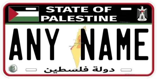 State of Palestine Any Name Personalized Novelty Car License Plate Aluminum