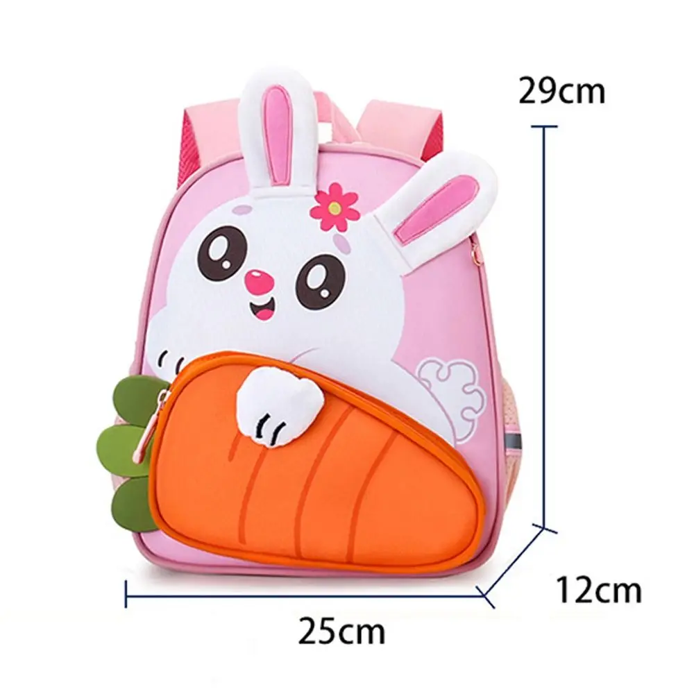 High Quality Cute Cartoon Backpack Large Capacity Portable Students Bag Convenient Rabbit Dinosaur Schoolbag for Kindergarten