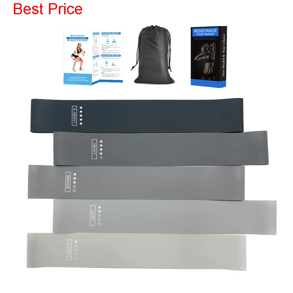 

20Sets Hot Selling Yoga Training Resistance Belt Rehabilitation Exercise Elastic Belt Squat Hip Lifting Fitness Tension Belt Set