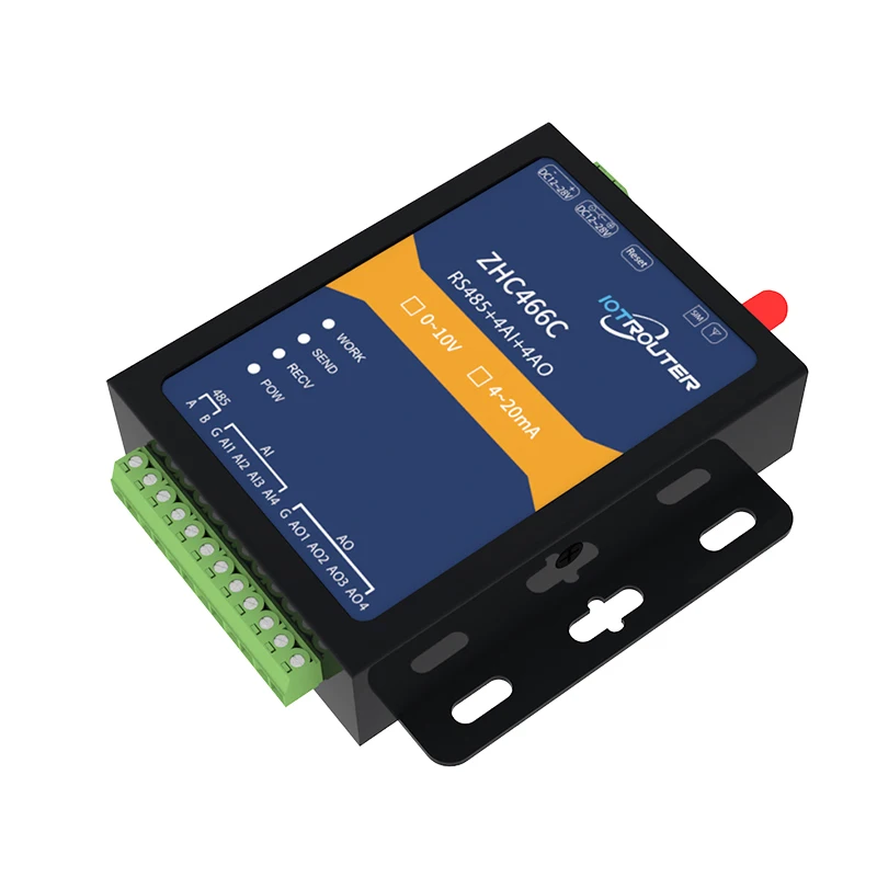 

Промышленный шлюз дистанционного управления IoT 4G, шлюз Modbus Gsm 0–10 В с аналоговым входом и выходом 4–20 мА, беспроводными и радиочастотными модулями