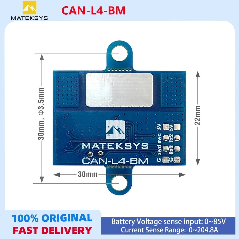 Matek Mateksys CAN-L4-BM AP_PERIPH DRONECAN DIGITAL POWER Current 0~204.8A Voltage 0~85V CAN/DroneCAN protocol