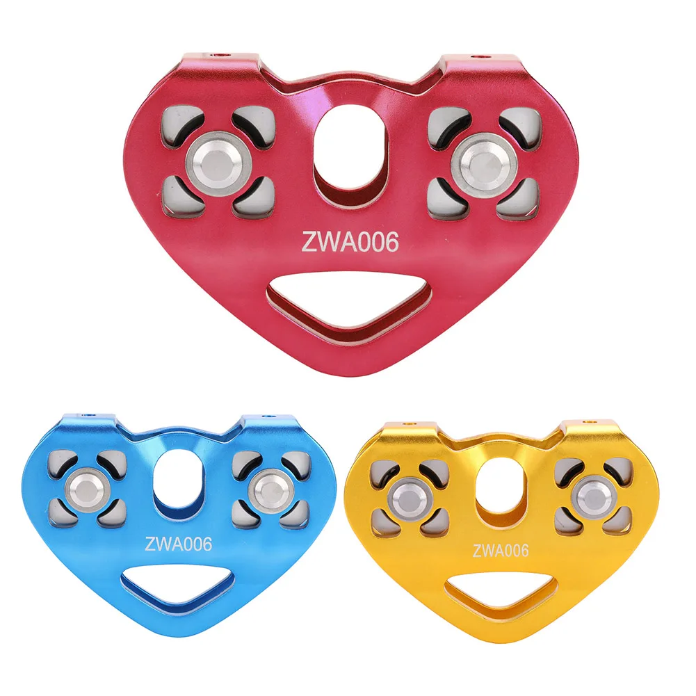 

30KN Rock Climbing Pulley Dual Bearing Pulley Stainless Steel Climbing Pulley Climbing Equipment