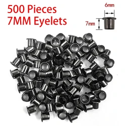500 Stück Ösen für die Herstellung von DIY-Kydexscheiben, 7 mm Nieten, Handwerkzeugteile, 6 x 6 mm, 7 x 6 mm