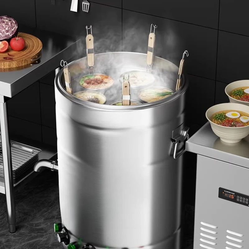 Commercial Retort Bucket Gas Electric Heating Gas Soup Pot Multi-functional Soup Pot