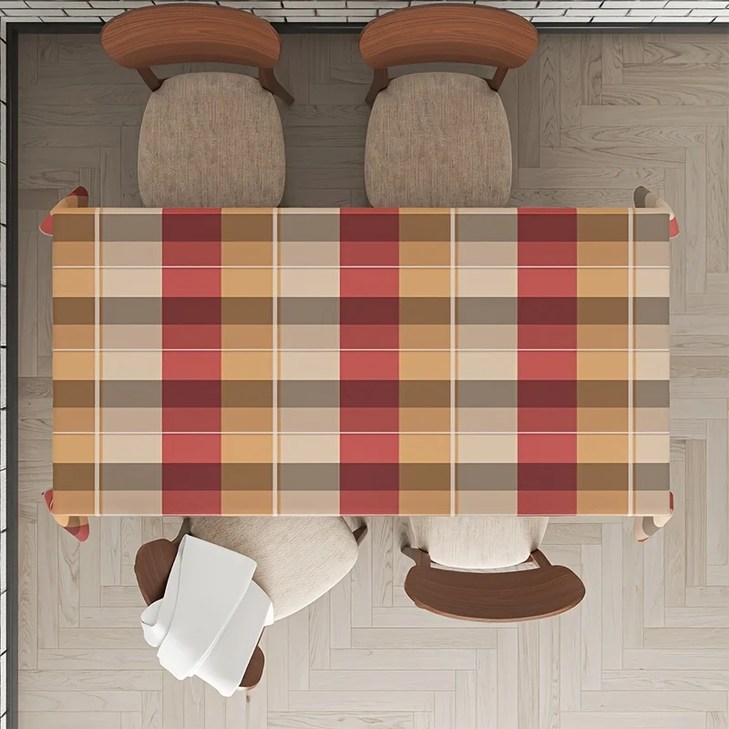 1 tablecloth, retro-style red checkered tablecloth, suitable for outdoor and indoor use at picnic parties, weddingszyc