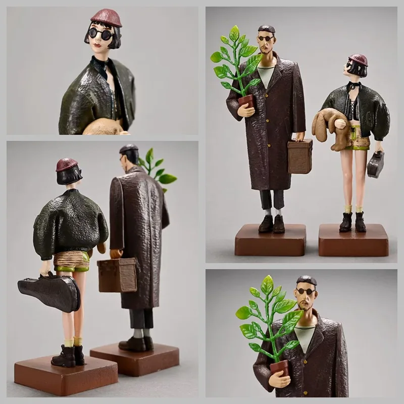 Conjunto de Brinquedos Leon Matilda do Filme, Figuras Colecionáveis em Caixa, Esta Assassina Não Está Resfriada, Figuras de P...