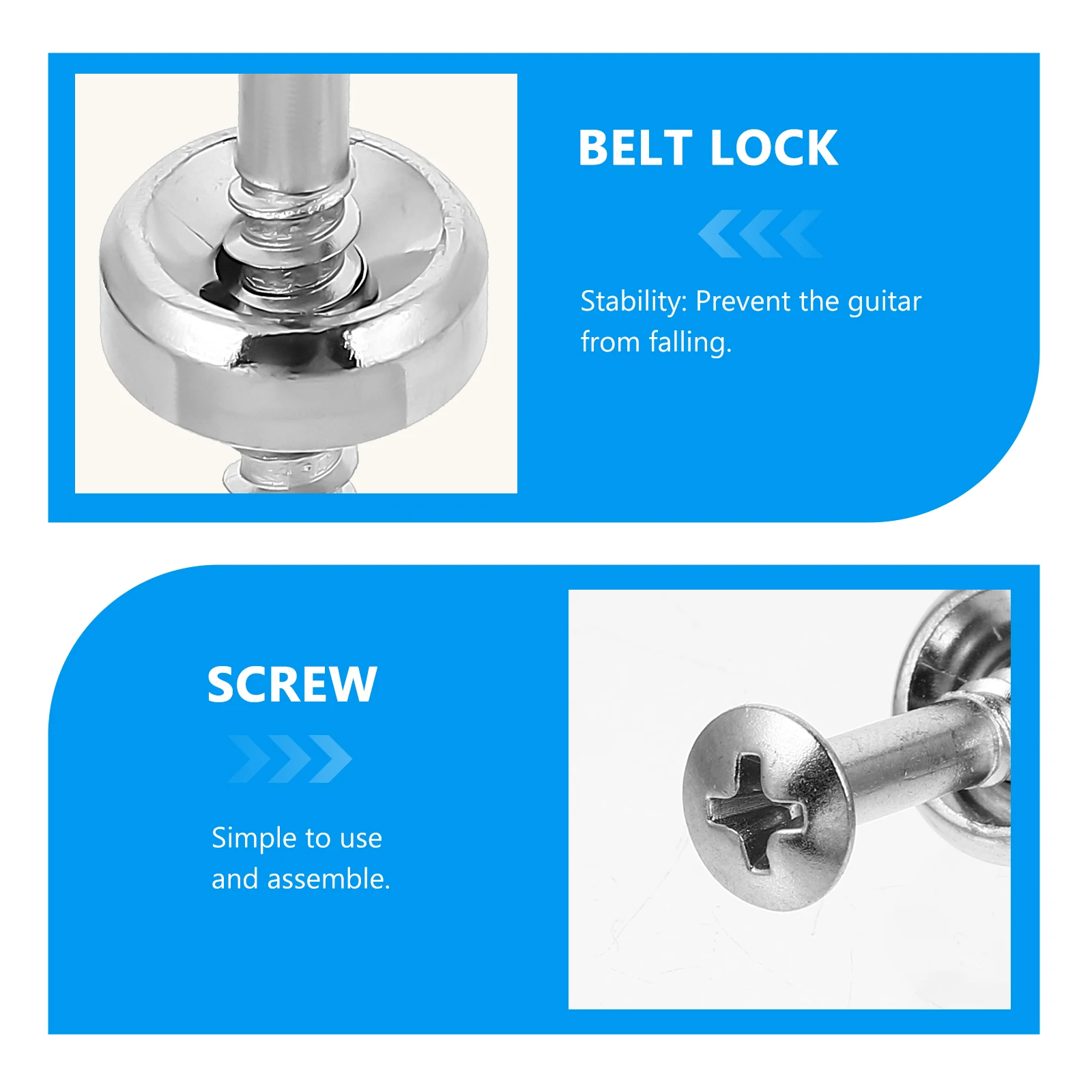 

10pcs Guitar Neck Joint Bushing Metal Ferrules for Electric Guitar Bass Parts Lasting Use Reduction Noise Vibration