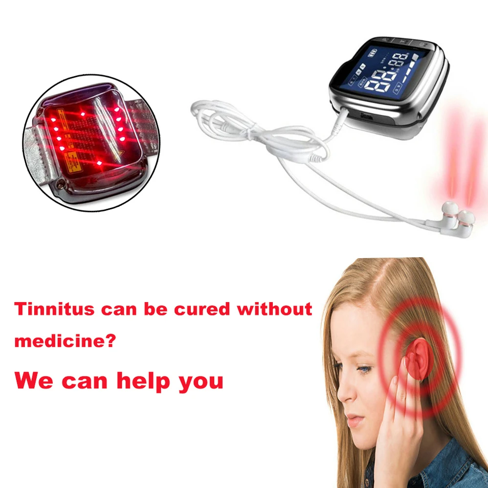 

Sinusitis Cure and Tinnitus Relief Therapy Instrument Health Care Massage Laser Watch