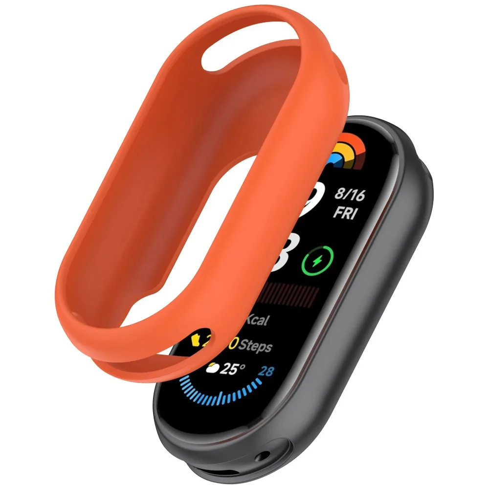 Silicone Case for Xiaomi Mi Band 10/9/8 Anti-Fall Full Frame Screen Protective Shell for Mi Band 8/9/10 Screen Protector Bumper image 5