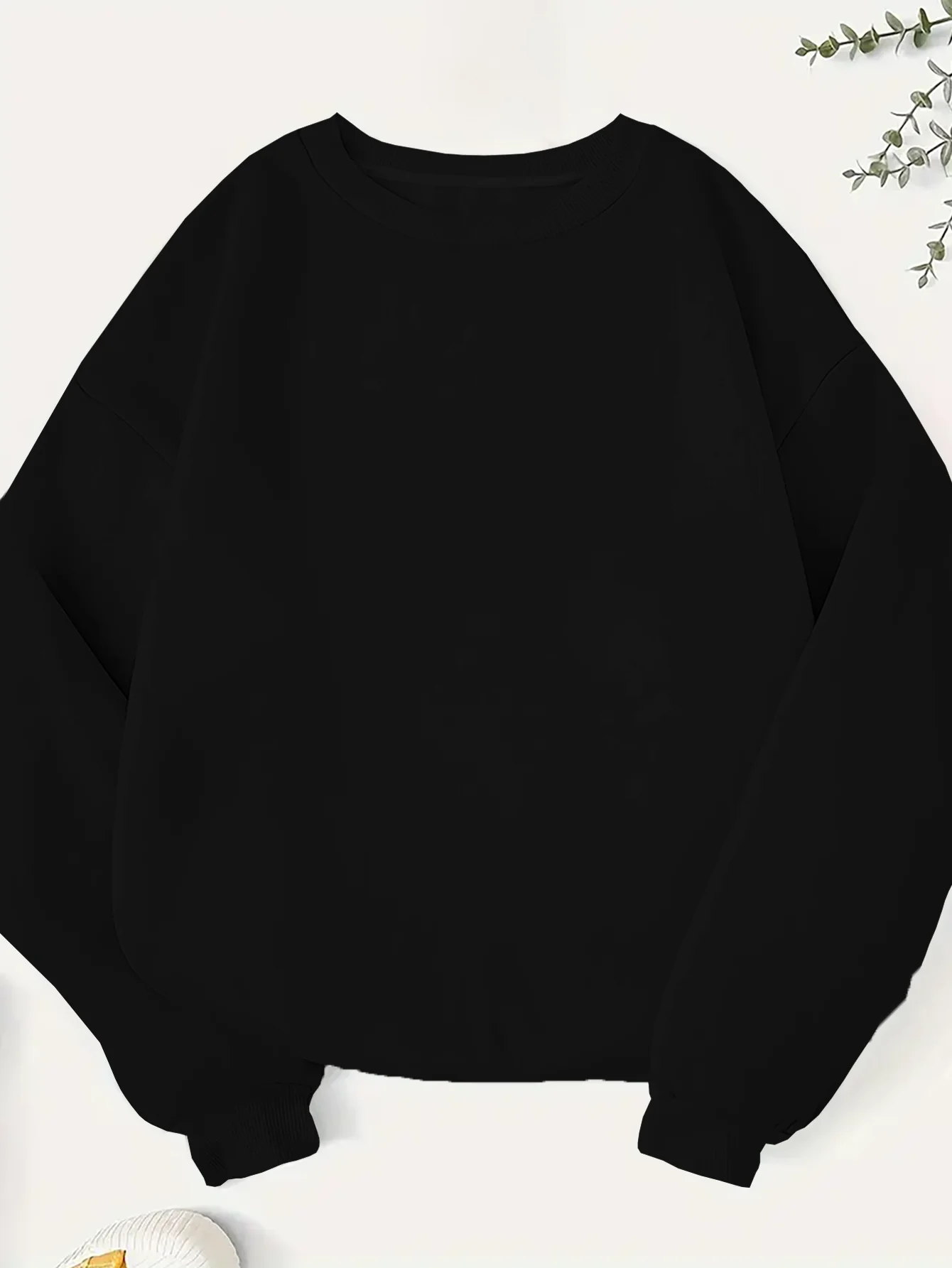 

Женская толстовка больших размеров — оверсайз, мягкая ткань, с длинным рукавом, эластичная, идеально подходит для повседневной носки