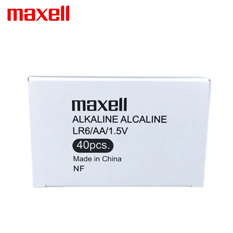 Maxell-Pile alcaline d'origine AA LR6, lampe de poche, jouets, échelle, télécommande, réveil, 1.5V, sec, primaire, 24.com, nouveau, 2 pièces