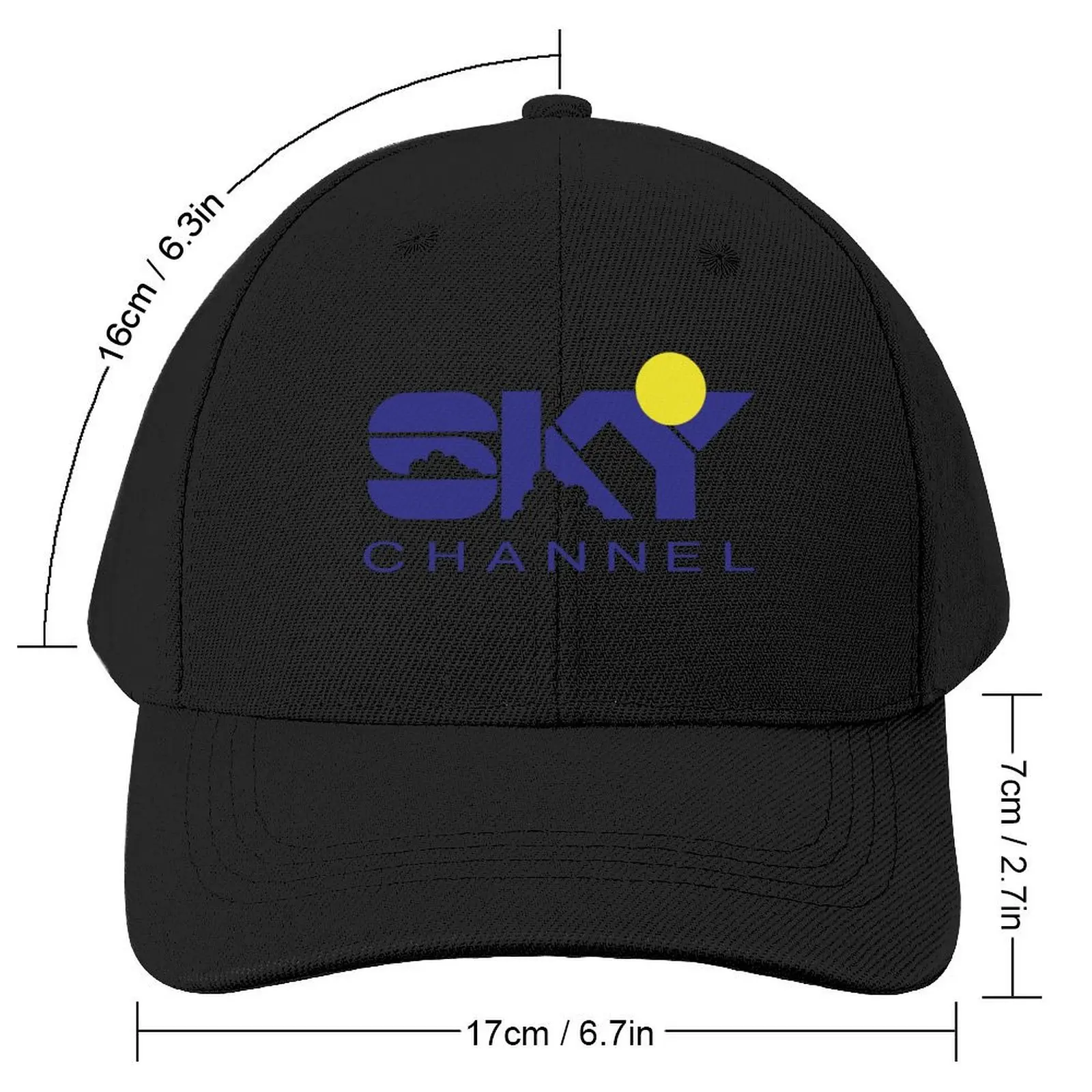 Sky Channel 1985 Baseball Cap Big Size Hat Golf Hat western Hat Men Golf Wear Women's