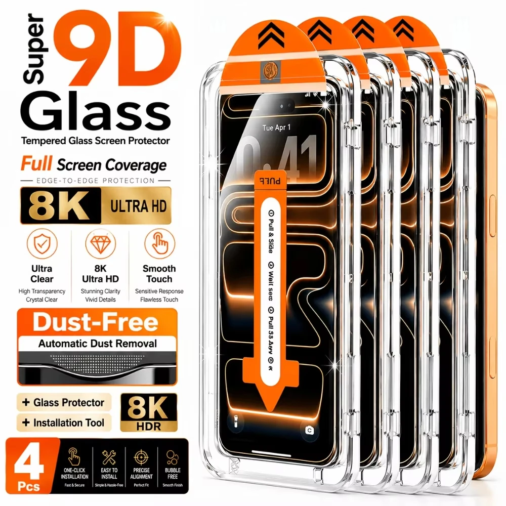 Dust Free Tempered Glass For Samsung S25 S26 Ultra S24 S23 A57 A37 A16 A56 A36 A27 A55 A54 Oleophobic Coating Screen Protector
