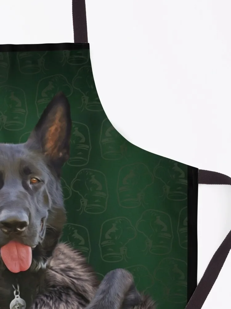 Black German Shepherd Portrait - Luna Apron kitchen supplies halloween kitchen kitchen utensils cute