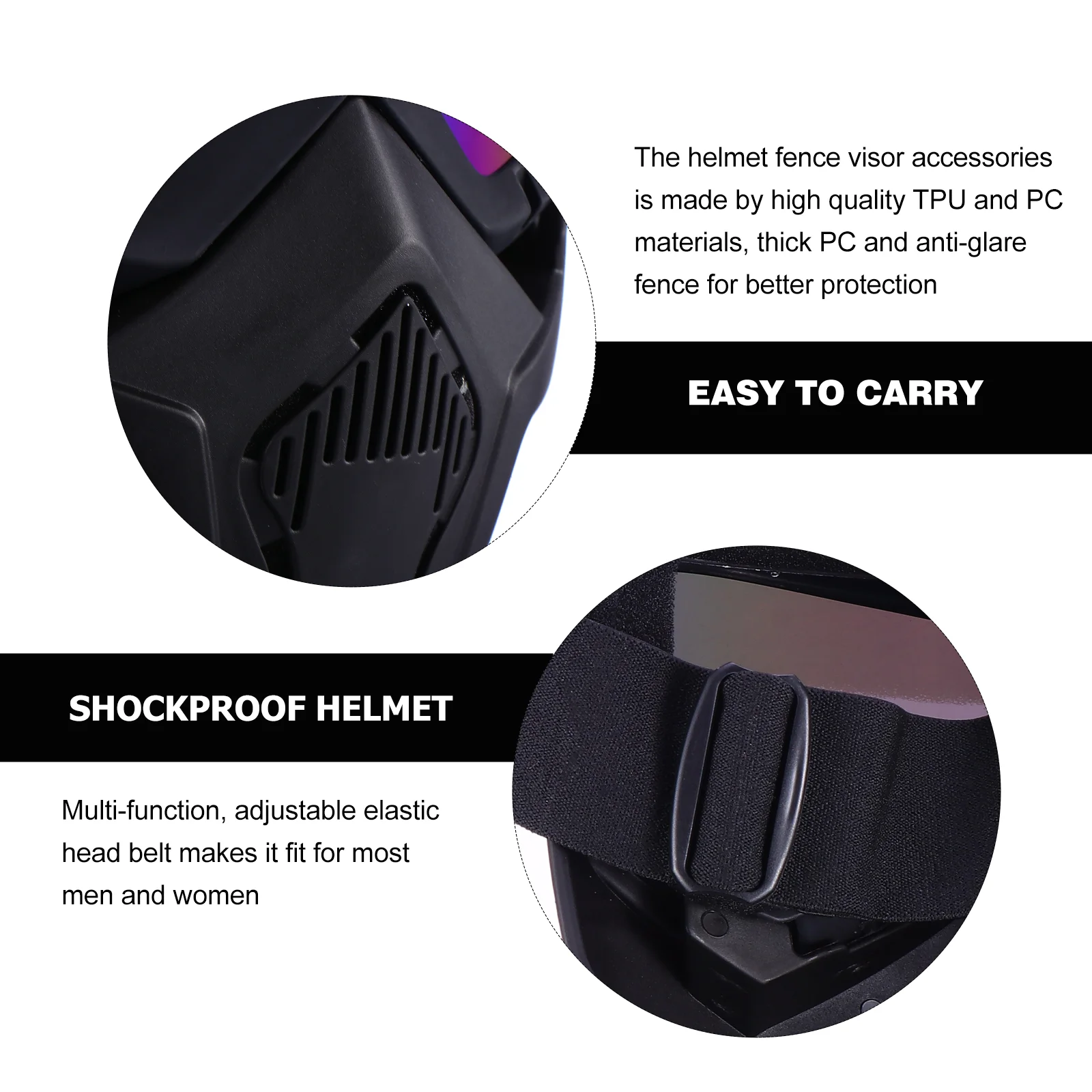 แว่นตารถจักรยานยนต์สําหรับขี่รั้วเลนส์ความปลอดภัยWindproof Shield Retroขี่จักรยานVisorหมวกกันน็อคจักรยาน