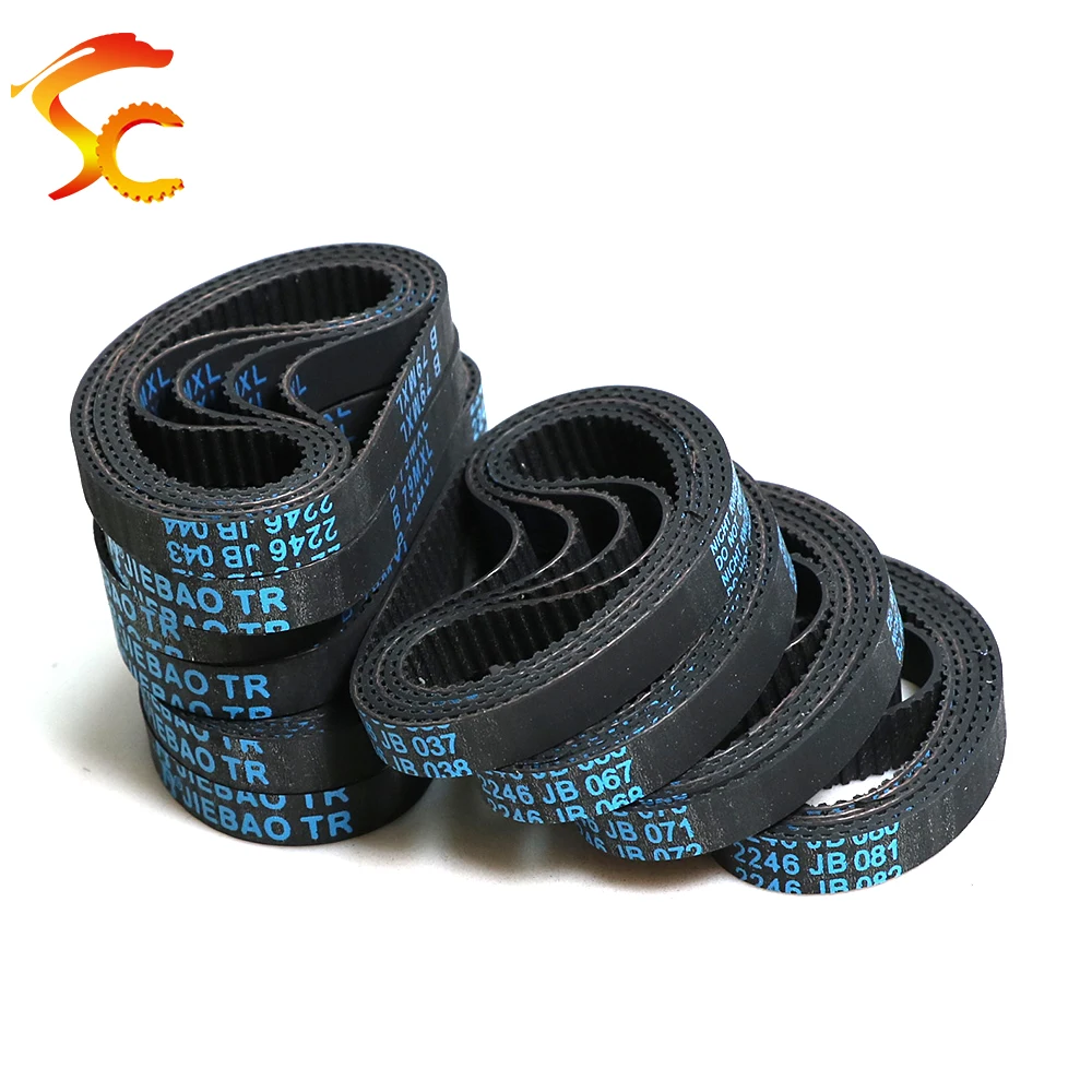 MXL Timing Belt B77MXL~B86MXL Synchronous Belt Width 4/5/6/7/9/10/12/15mm Closed Loop Drive Belt MXL Rubber Timing Belt