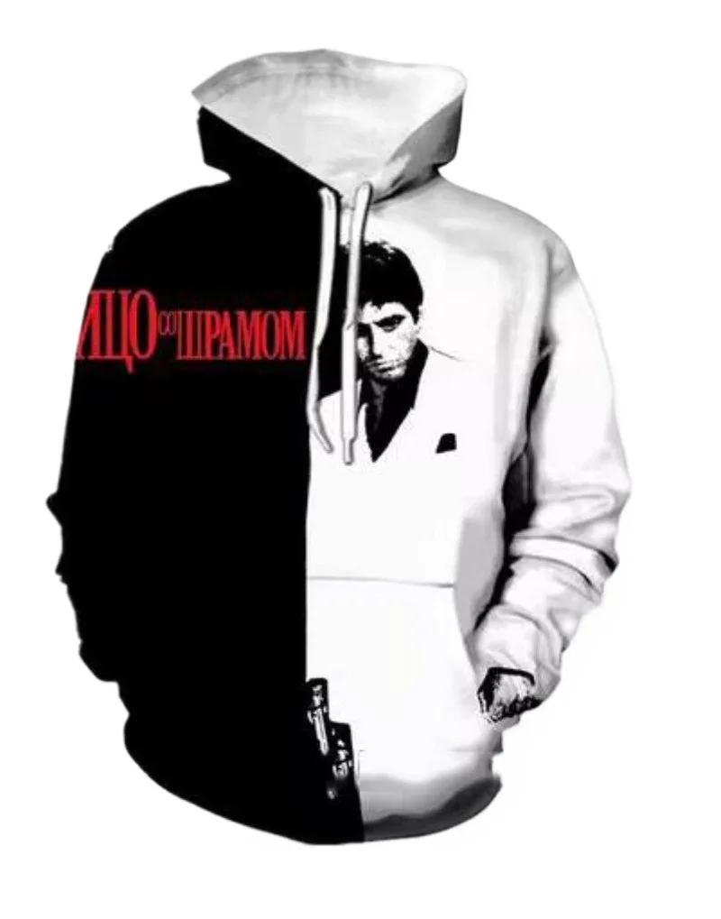 New Men/Womens Scarface Art  Funny 3D Print Fashion Tracksuits Crewneck hoodie Joggers Pants + Hoodies TZ024