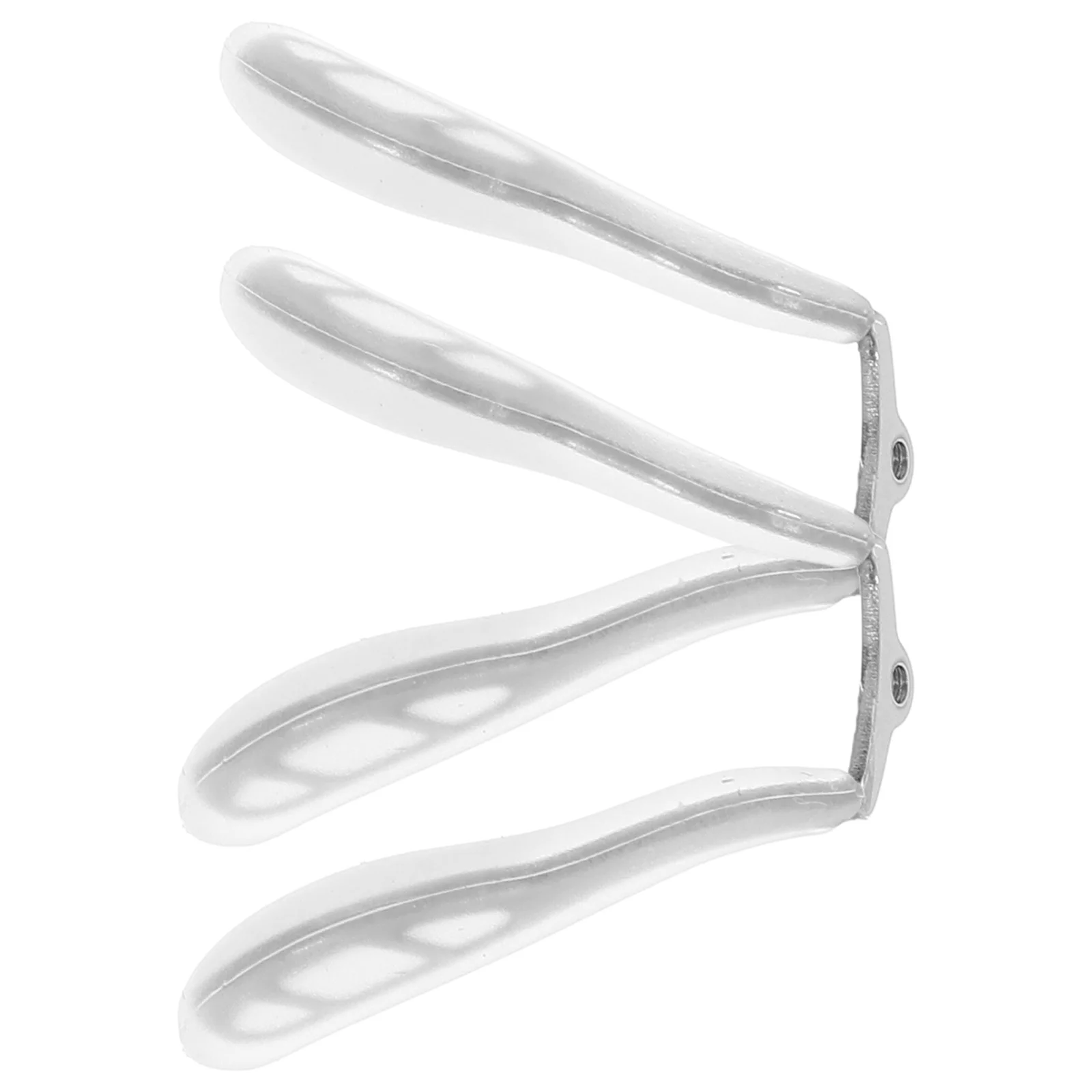 

2 pcs Eyeglass Nose Pad Glasses Nose Pads Cushion Figure Eight Anti Slip White Replacement Silicon Metal Core