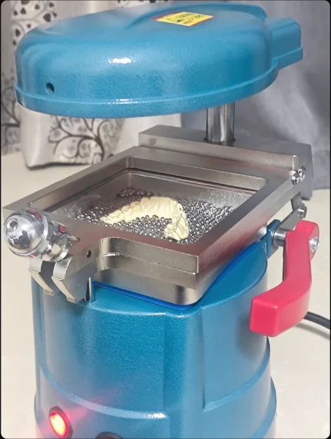 Dental Vacuum Forming Machine for Retainer Orthodontic Mouthguard Thermoforming Press Lab Professional Equipment