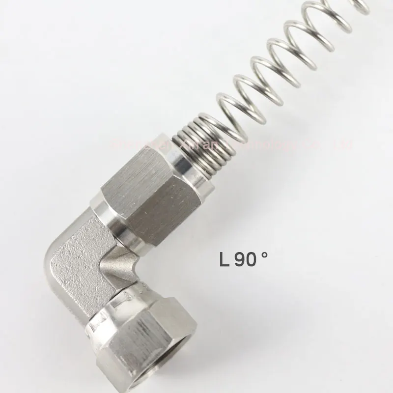 1 sztuk ze stali nierdzewnej gwintowane 1/4 3/8 armatura pneumatyczna narzędzie malowane farbą w sprayu pistolet sprężarki armatura do węży Tee złącze sprężynowe rury