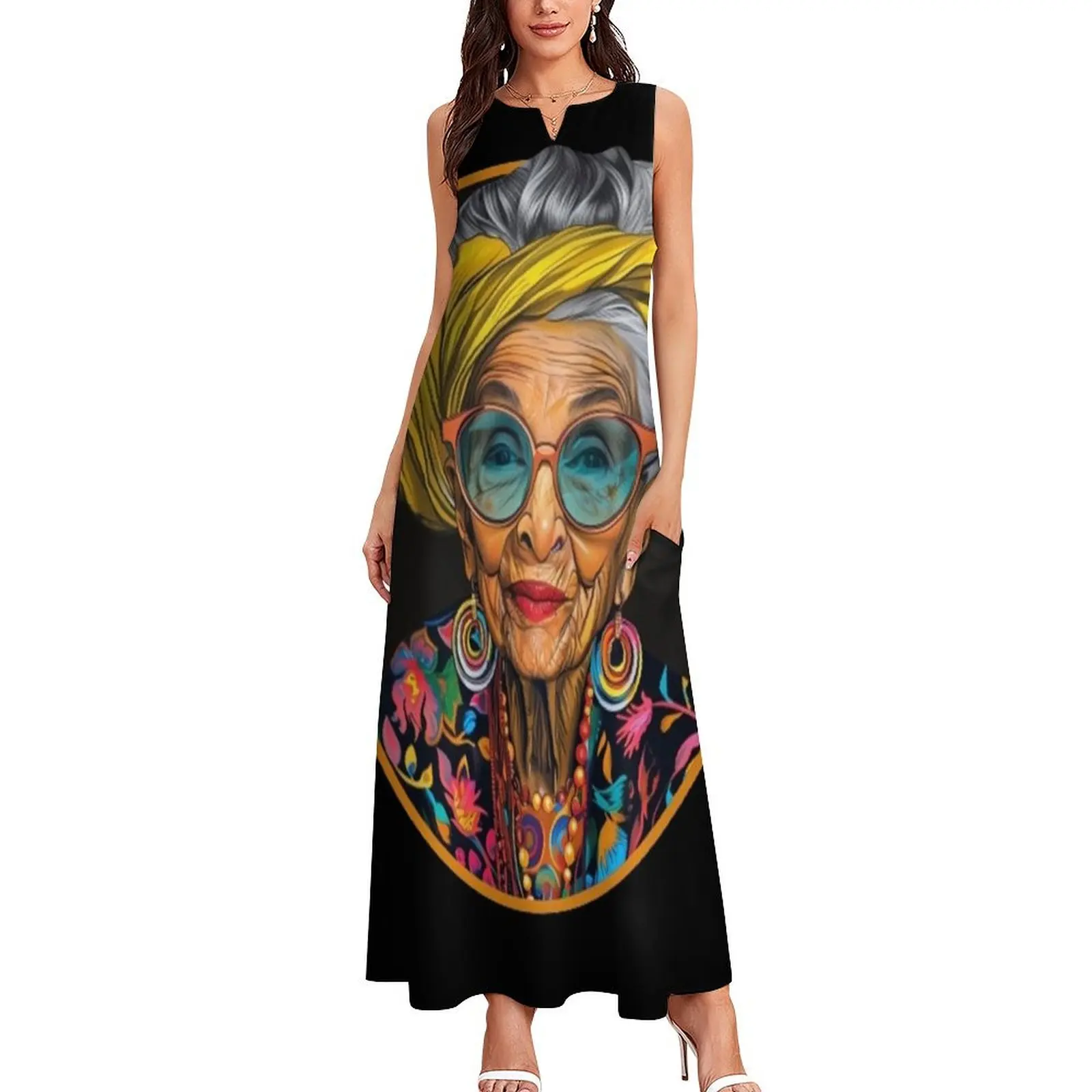 Iris Apfel Long Dress women's evening dress 2025 clothes for women