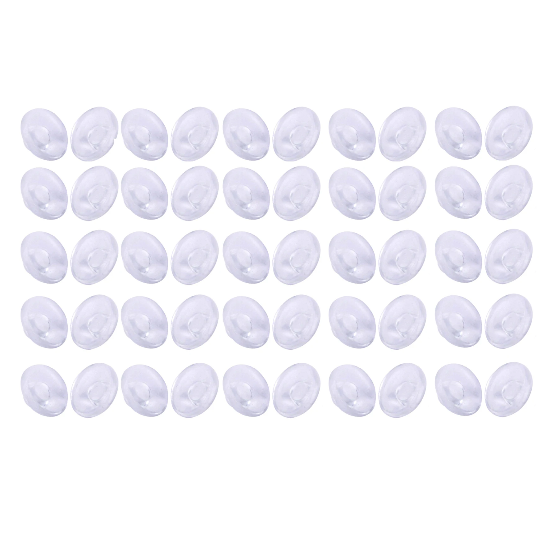 【Last-Chance!】25 Pairs of Silicone Eyeglass Nose Pads Push In Round 9mm