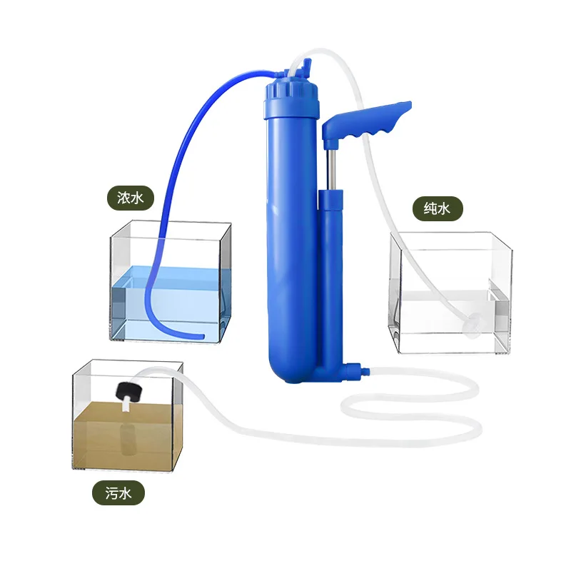 Filtro dell'acqua composito dell'asta di carbonio della pompa a mano pedonale per l'attrezzatura di riserva di emergenza di campeggio di escursionismo all'aperto