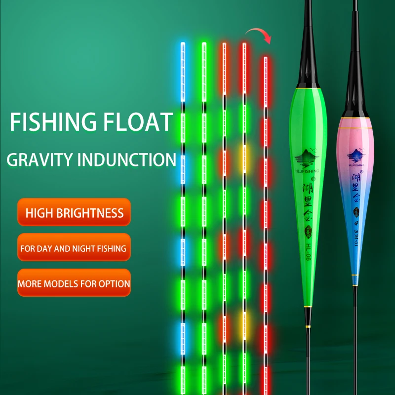 

New Arrival Fishing Floats Smart IC Gravity Indunction Color Change Electric LED Luminous Bobber CR425 Used For The Floater