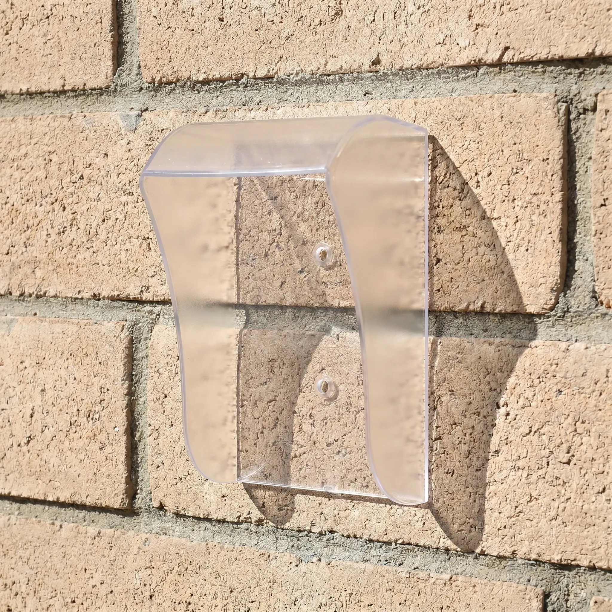 Outdoor Doorbell Cover Weatherproof Rainproof Dustproof Clear Plastic Guard for Video Doorbells Fingerprint Locks Access Control