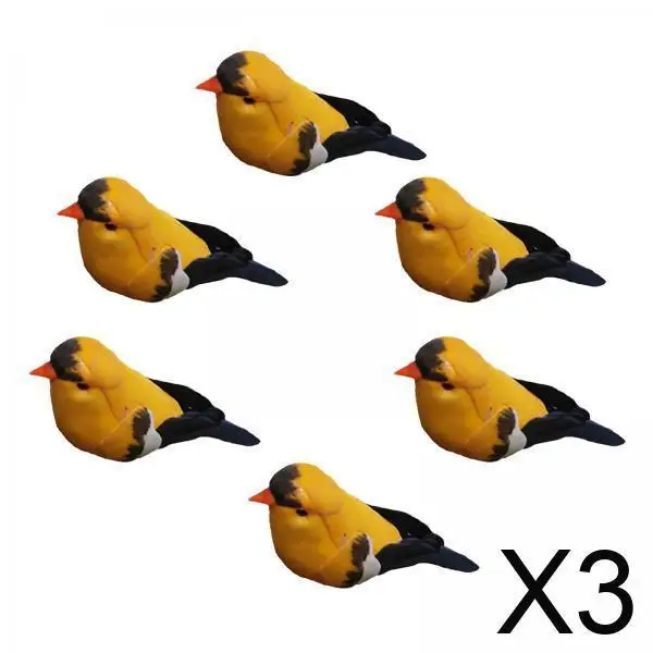 

3 фигурки птиц из пенопласта: статуэтки, скульптуры, игрушки для украшения книжных полок и столов